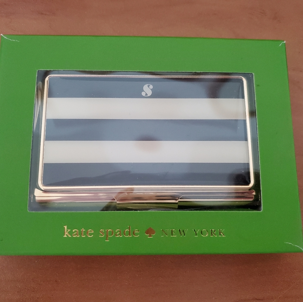 Kate Spade Monogrammed "S" card holder